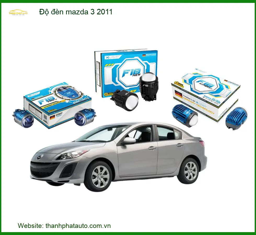 Độ đèn Bi LED Mazda 3 2011 - Địa Chỉ Nâng Cấp Đèn Xe Chính Hãng TPHCM