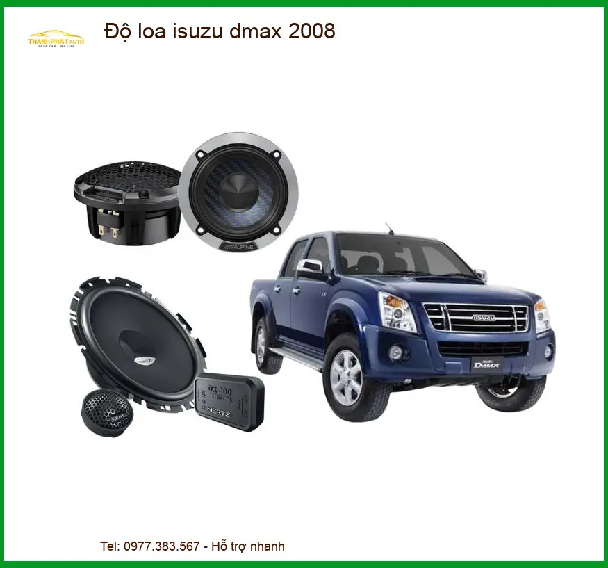 Độ Loa Ô Tô Chuyên Nghiệp Isuzu Dmax 2008 - Địa Chỉ Lắp Đặt Uy Tín TPHCM