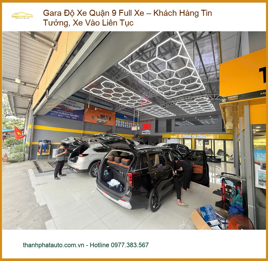 Anh Hưng độ xe Hyundai Santa Fe toàn diện tại Gara uy tín Quận 9 ảnh thực tế 4