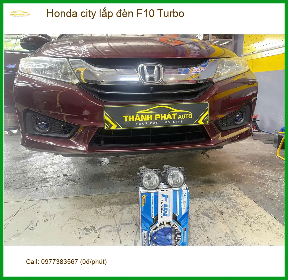 Chú Phúc lắp đèn F10 Turbo cho Honda City tại Quận 9 cần ánh sáng tốt hơn ảnh thực tế 3