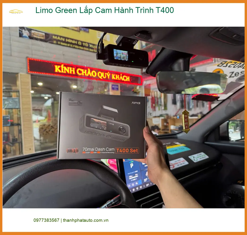 Chị Bích lắp Cam Hành Trình T400 cho Kia Carnival ở Thủ Đức ảnh thực tế 2