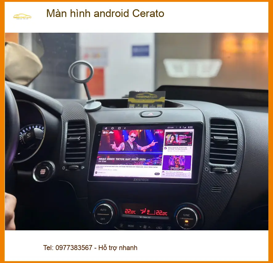 Anh Quang nâng cấp màn hình android cho Cerato tại Quận 12 vì muốn trải nghiệm công nghệ mới ảnh thực tế 2