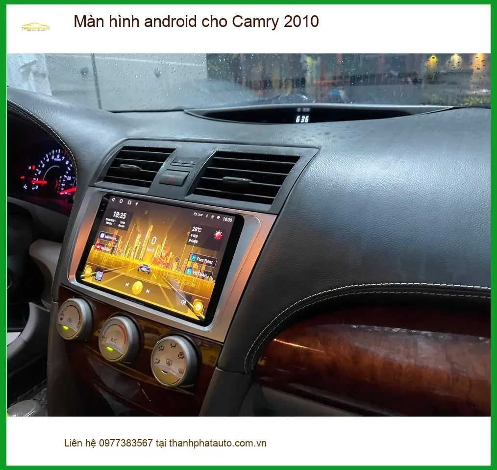 Anh Khải lắp màn hình Android cho Camry 2010 tại Quận 9 tiện ích hơn ảnh thực tế 5