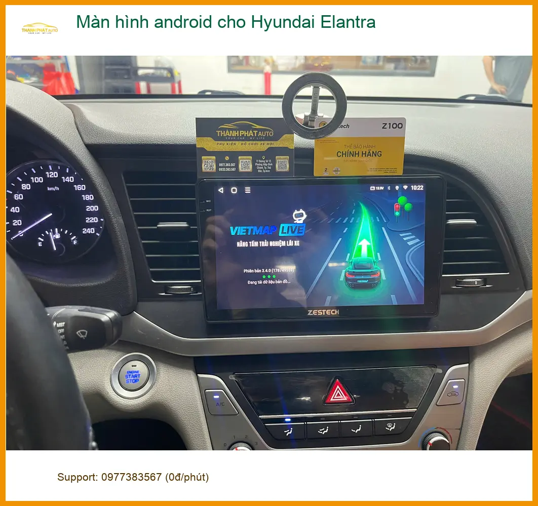 Anh Đức lắp màn hình Android cho Hyundai Elantra tại Quận 12 nâng tầm trải nghiệm lái ảnh thực tế 3