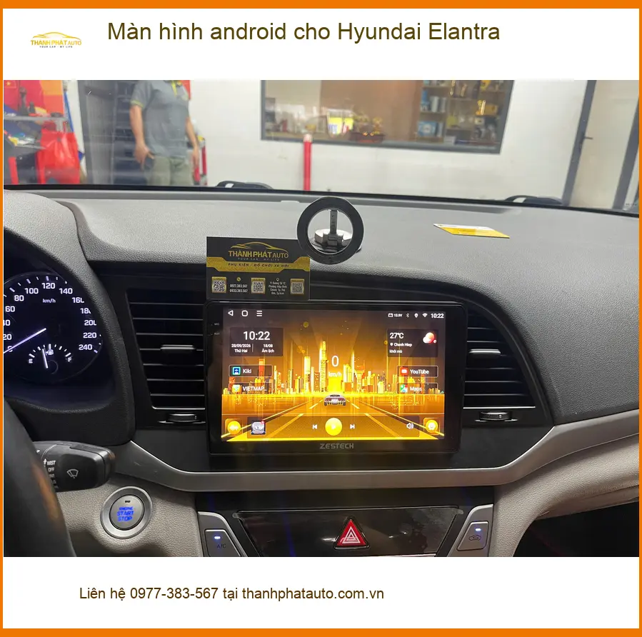 Anh Đức lắp màn hình Android cho Hyundai Elantra tại Quận 12 nâng tầm trải nghiệm lái ảnh thực tế 4