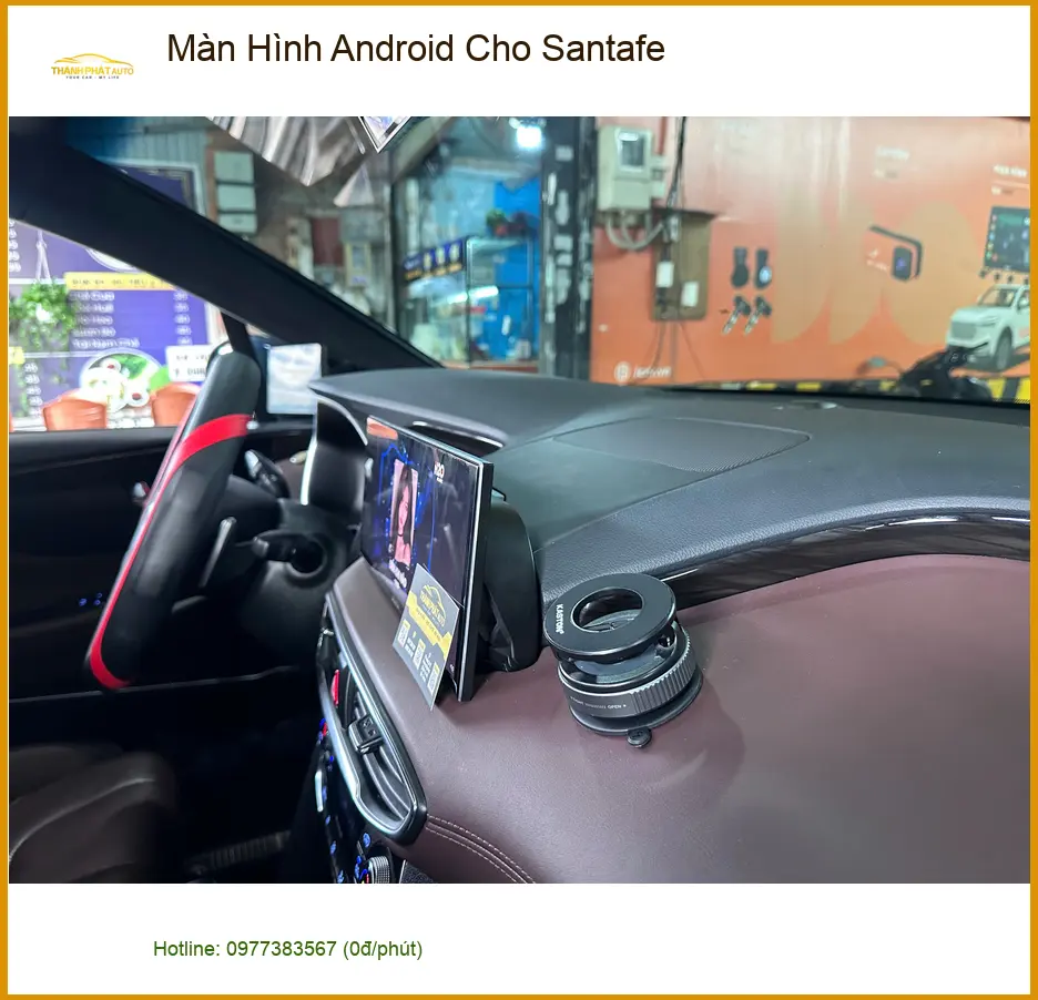 Chú Long lắp Màn Hình Android cho Santafe tại Quận 12 vì màn zin không đáp ứng đủ nhu cầu ảnh thực tế 4