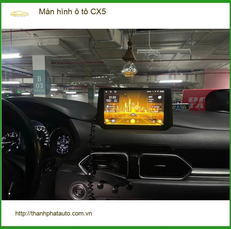 Chú Lâm nâng cấp màn hình ô tô CX5 tại Quận 9 vì màn zin quá cũ ảnh thực tế 2