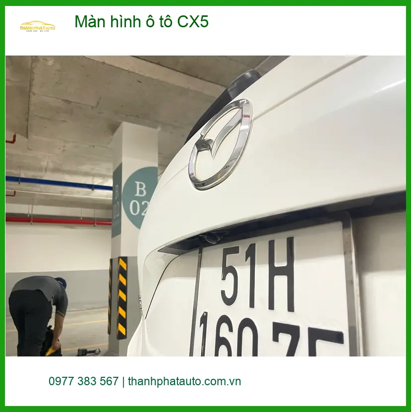 Chú Lâm nâng cấp màn hình ô tô CX5 tại Quận 9 vì màn zin quá cũ ảnh thực tế 3