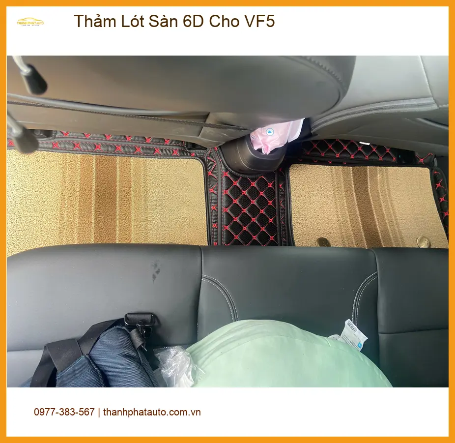Anh Quang lắp Thảm Lót Sàn 6D cho VinFast VF5 tại Quận 12 để xe sạch và bền hơn