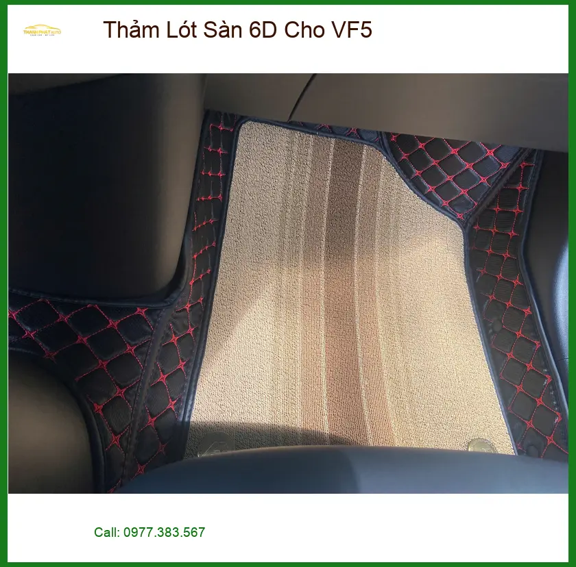 Anh Quang lắp Thảm Lót Sàn 6D cho VinFast VF5 tại Quận 12 để xe sạch và bền hơn ảnh thực tế 2
