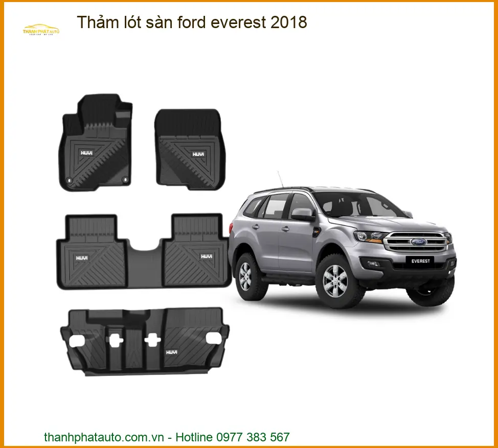 Thảm lót sàn Ford Everest 2018 - Địa Chỉ Lắp Đặt Uy Tín TPHCM