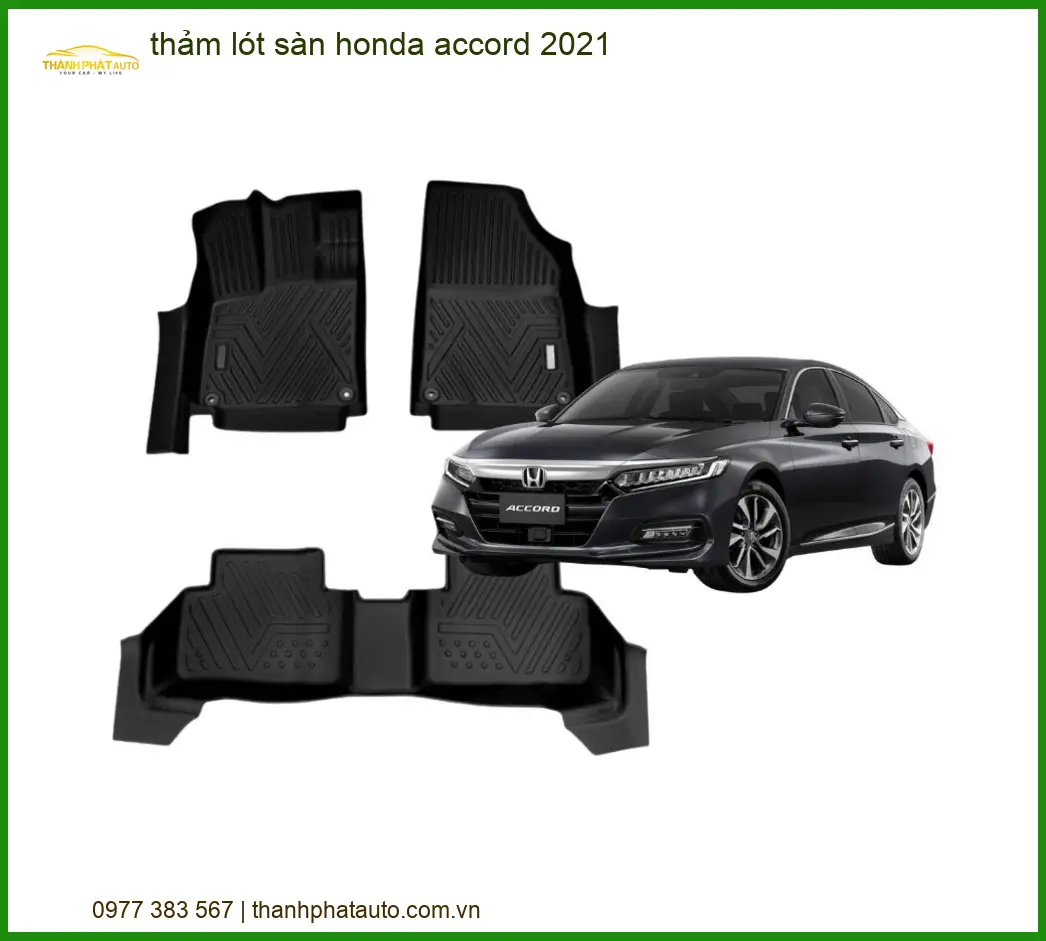 Thảm Lót Sàn Honda Accord 2021 - Địa Chỉ Lắp Đặt Chính Hãng TPHCM