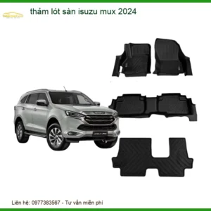 Thảm Lót Sàn Isuzu Mux 2024 - Địa Chỉ Lắp Đặt Chính Hãng TPHCM