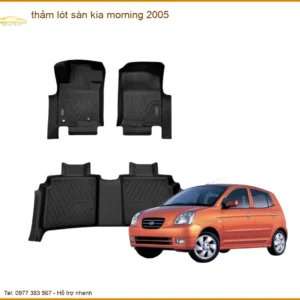 Thảm Lót Sàn Kia Morning 2005 - Địa Chỉ Lắp Đặt Chính Hãng TPHCM
