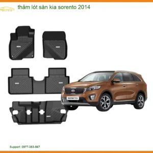 Thảm Lót Sàn Kia Sorento 2014 - Địa Chỉ Lắp Đặt Chính Hãng Cao Cấp TPHCM