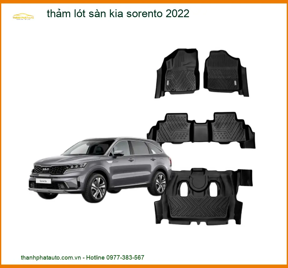 Thảm Lót Sàn Kia Sorento 2022 - Trung Tâm Lắp Đặt Uy Tín TPHCM