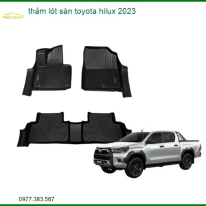 Thảm Lót Sàn Toyota Hilux 2023 - Địa Chỉ Lắp Đặt Chính Hãng Giá Tốt TPHCM