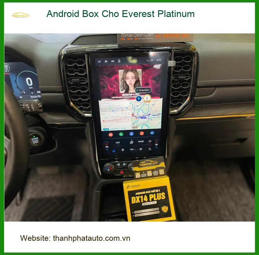 Anh Kiên lắp Android Box cho Ford Everest Platinum Quận 9 dùng giải trí