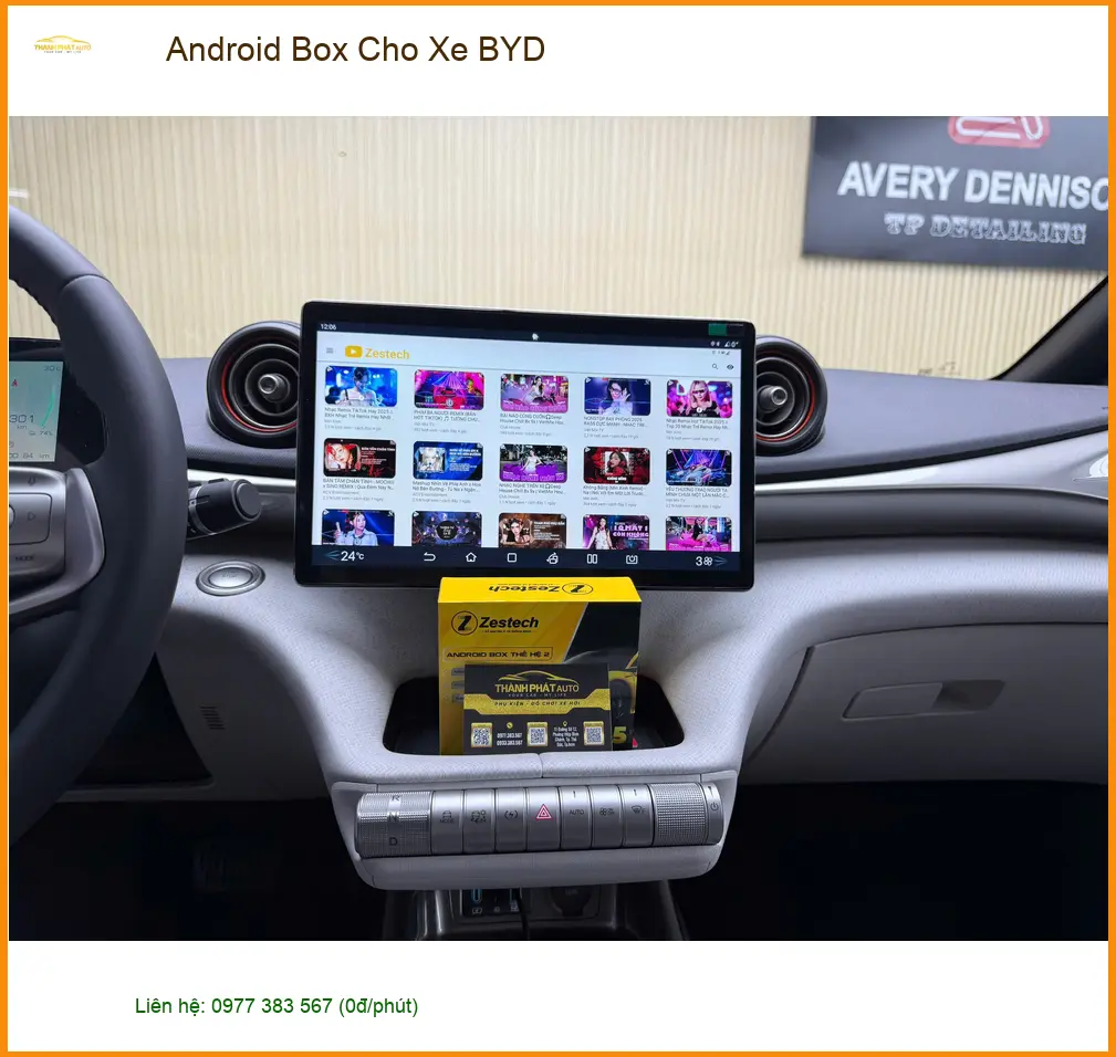 Anh Kiên lắp Android Box cho xe BYD tại Quận Bình Tân vì muốn biến màn hình zin thành smart TV ảnh thực tế 3