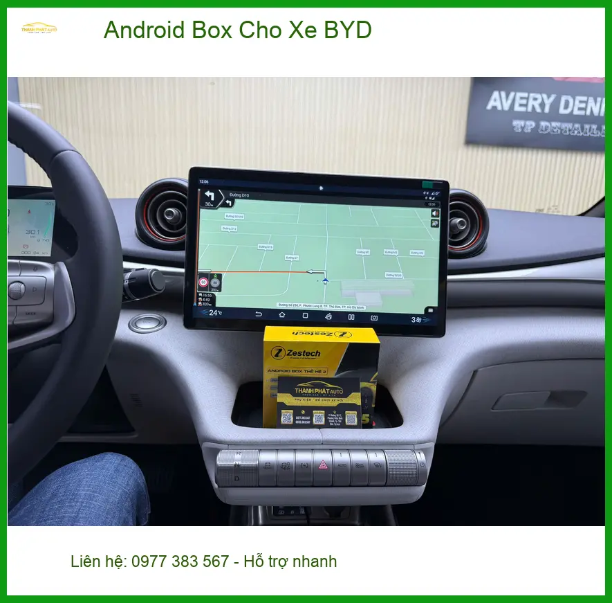 Anh Kiên lắp Android Box cho xe BYD tại Quận Bình Tân vì muốn biến màn hình zin thành smart TV ảnh thực tế 4