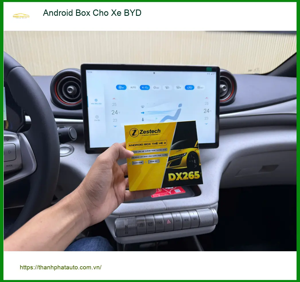Anh Quang lắp Android Box cho BYD Atto 3 tại Quận Gò Vấp để nâng cấp tiện ích giải trí ảnh thực tế 2