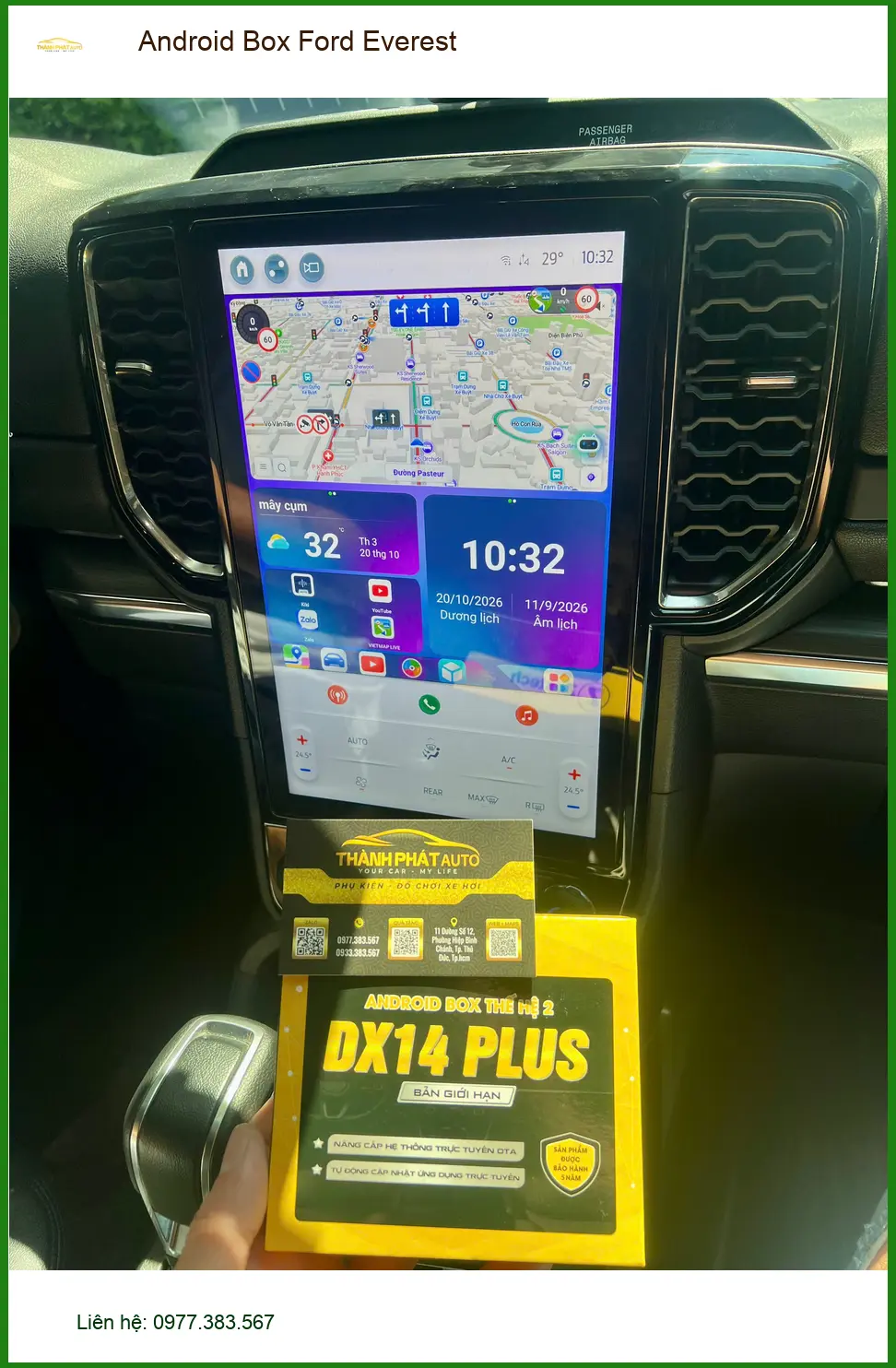 Anh Quốc lắp Android Box cho Ford Everest tại Quận Thủ Đức để nâng cấp trải nghiệm lái xe ảnh thực tế 2