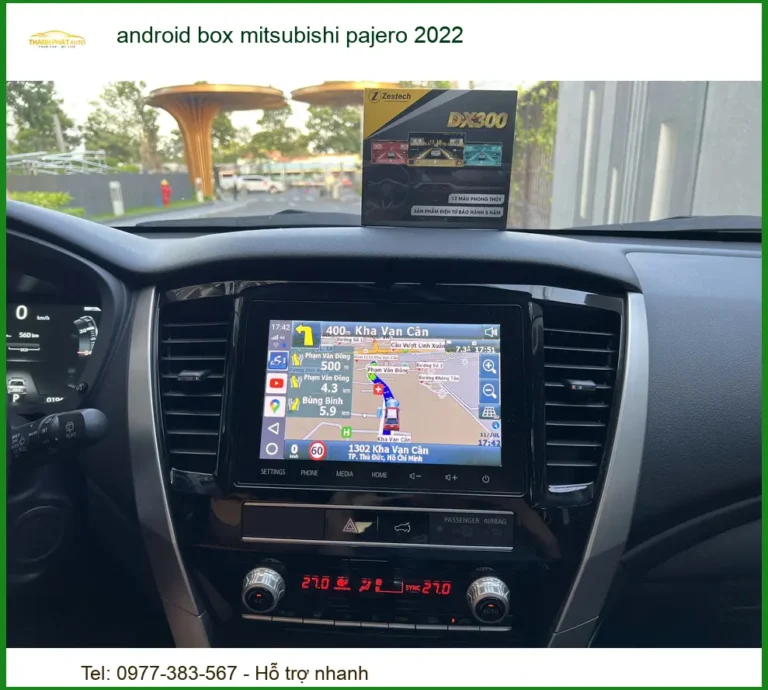 Android Box cho Mitsubishi Pajero 2022 - Địa Chỉ Lắp Đặt Uy Tín TPHCM