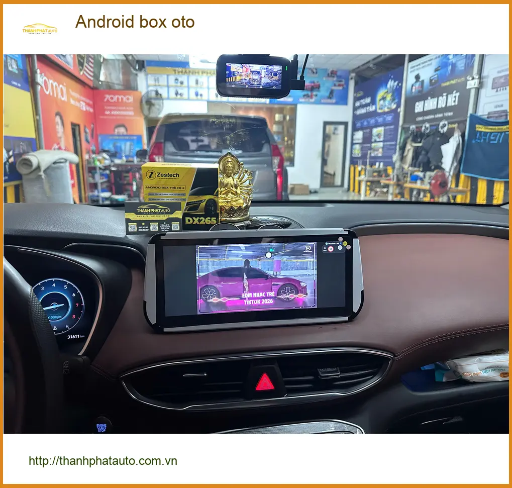 Anh Tân lắp Android Box ô tô cho Hyundai Accent tại Gò Vấp để xem YouTube, bản đồ trực tuyến