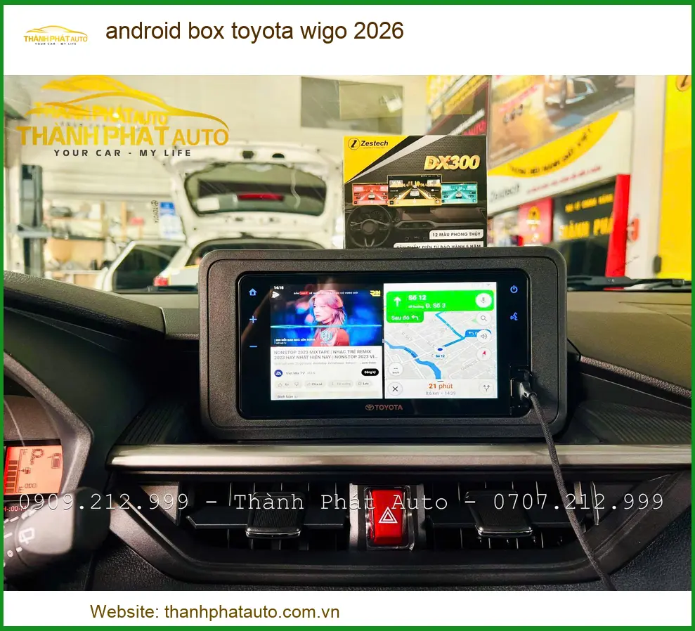 Android Box Zestech Cho Toyota Wigo 2026 - Đơn Vị Lắp Đặt Chính Hãng TPHCM