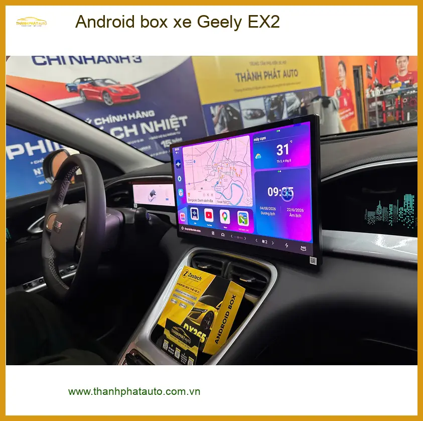 Chị Thảo lắp Android box xe Geely EX2 Quận 3 để nâng tầm tiện ích