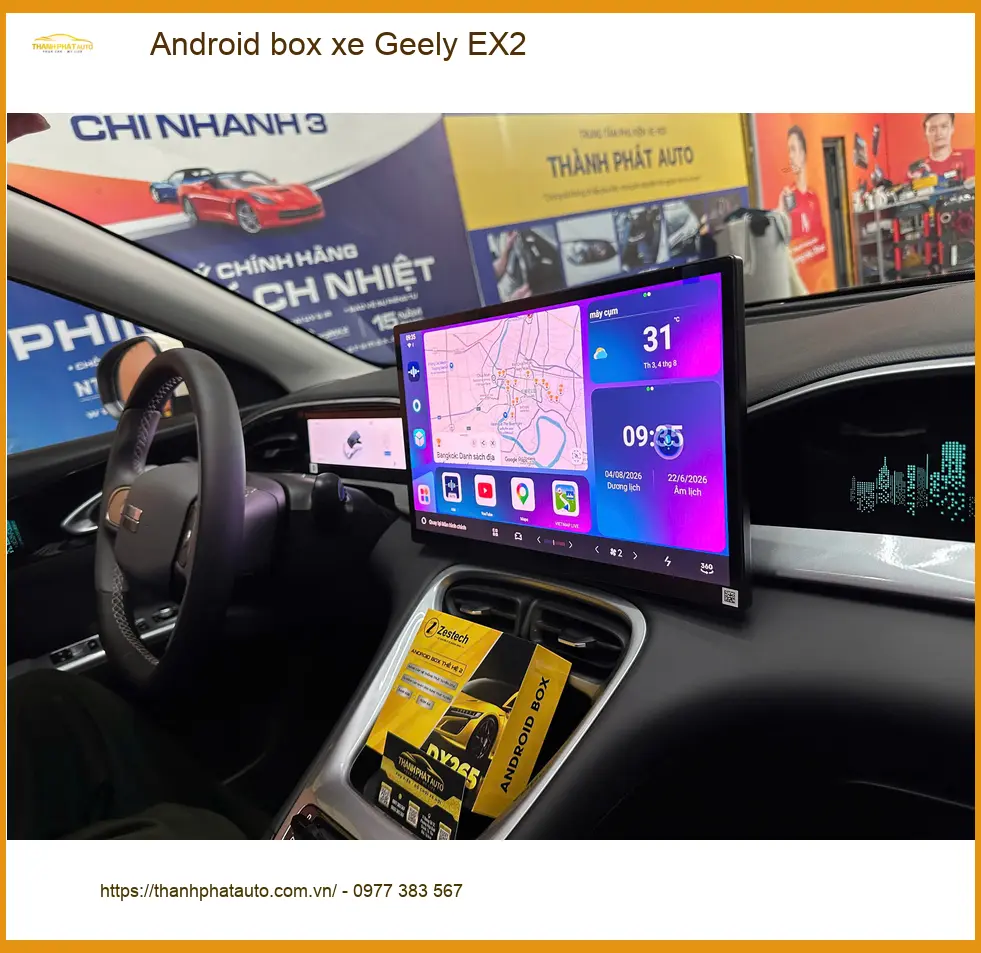 Chị Thảo lắp Android box xe Geely EX2 Quận 3 để nâng tầm tiện ích ảnh thực tế 3