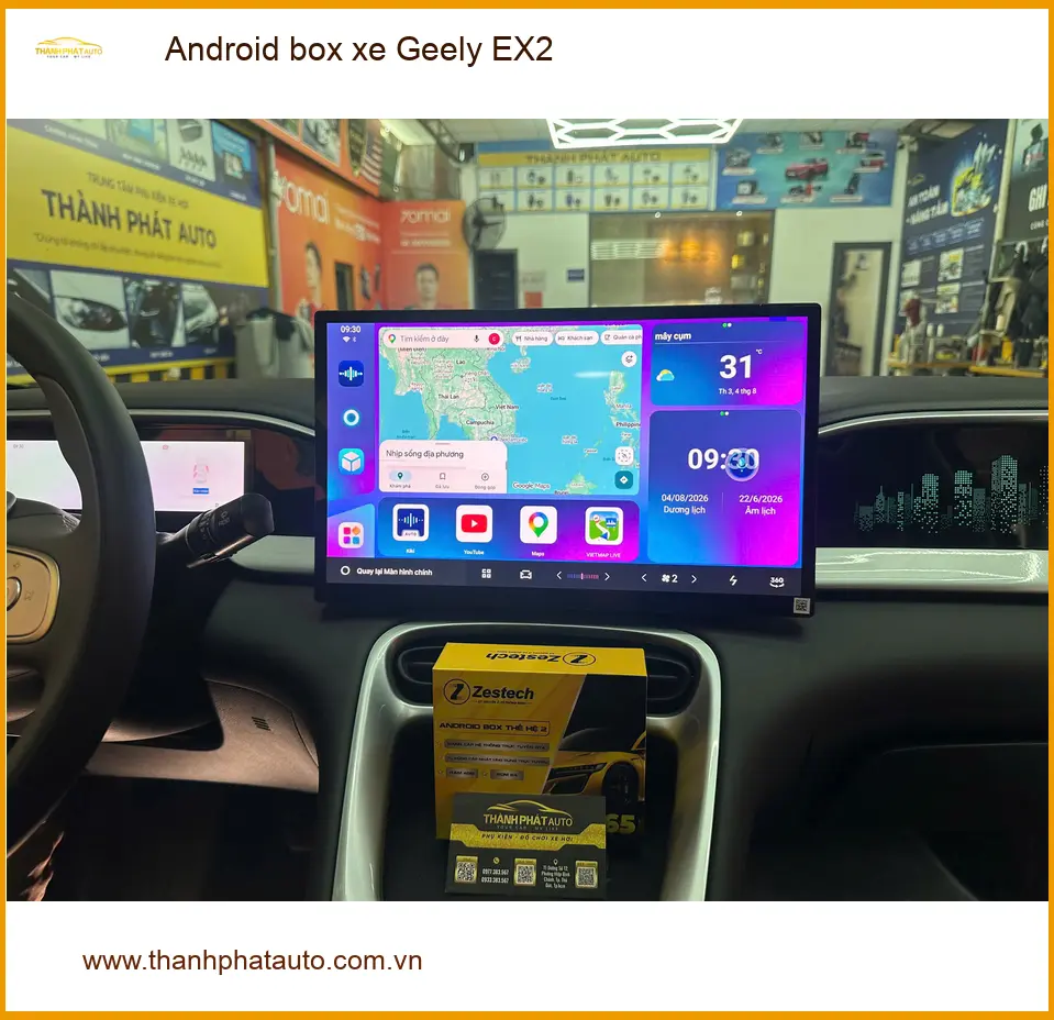 Chị Thảo lắp Android box xe Geely EX2 Quận 3 để nâng tầm tiện ích ảnh thực tế 5