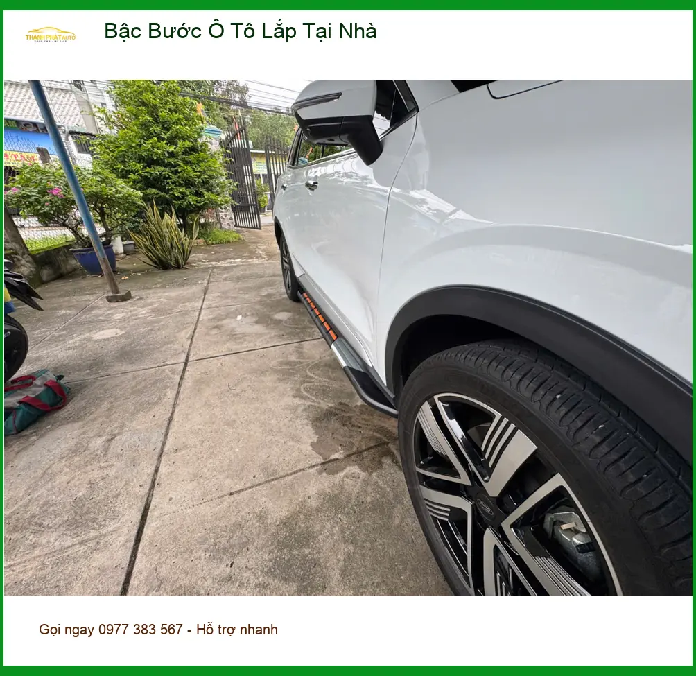 Anh Cường lắp bậc bước ô tô cho Hyundai Creta tại nhà Thủ Đức cho gia đình ảnh thực tế 2