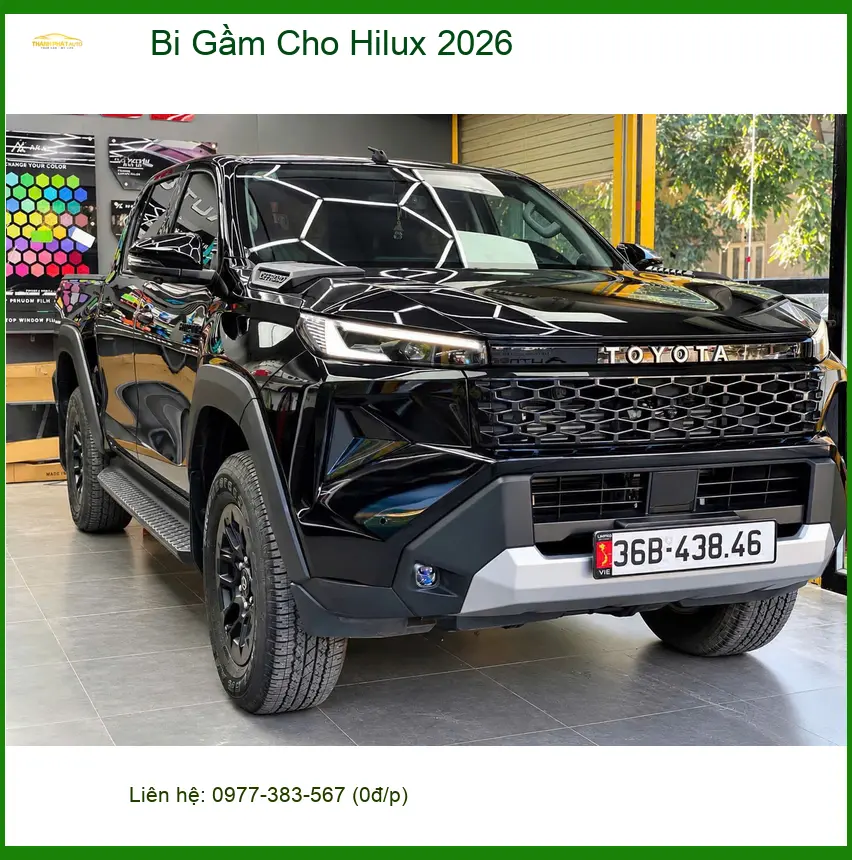 Anh Tấn lắp bi gầm cho Hilux 2026 tại Quận Thủ Đức vì hay đi công trình xa ảnh thực tế 3