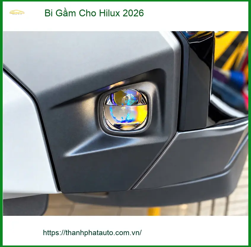 Anh Tấn lắp bi gầm cho Hilux 2026 tại Quận Thủ Đức vì hay đi công trình xa ảnh thực tế 5