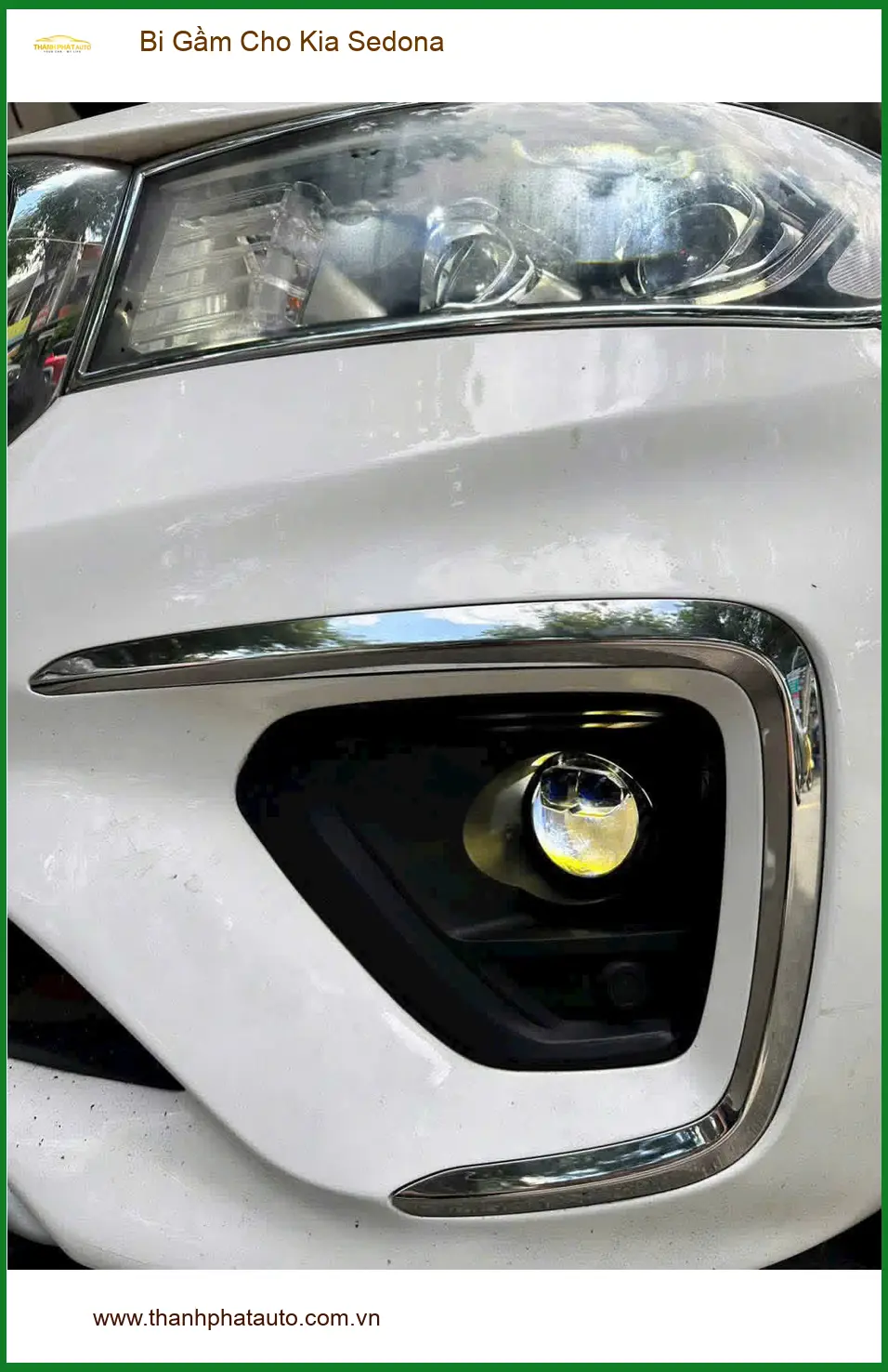 Chị Thảo độ Bi Gầm cho Kia Sedona tại Quận Thủ Đức để tăng cường an toàn