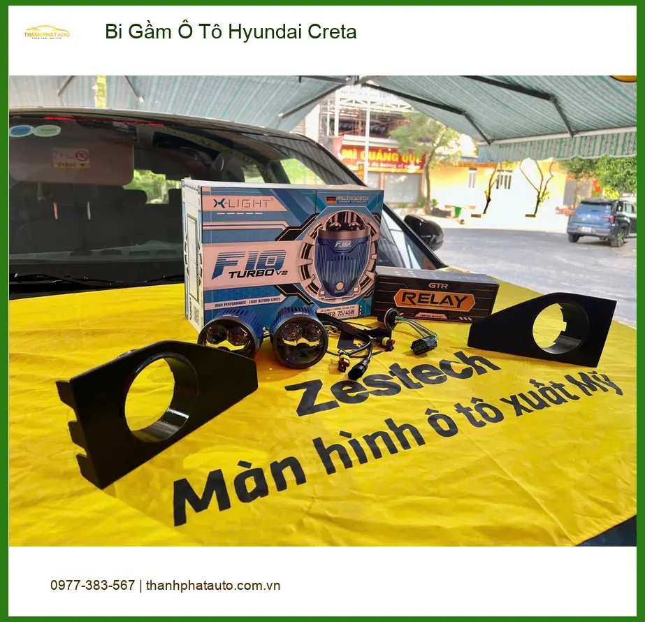Anh Khang nâng cấp Bi Gầm Hyundai Creta tại Quận Thủ Đức vì đèn zin yếu ảnh thực tế 4