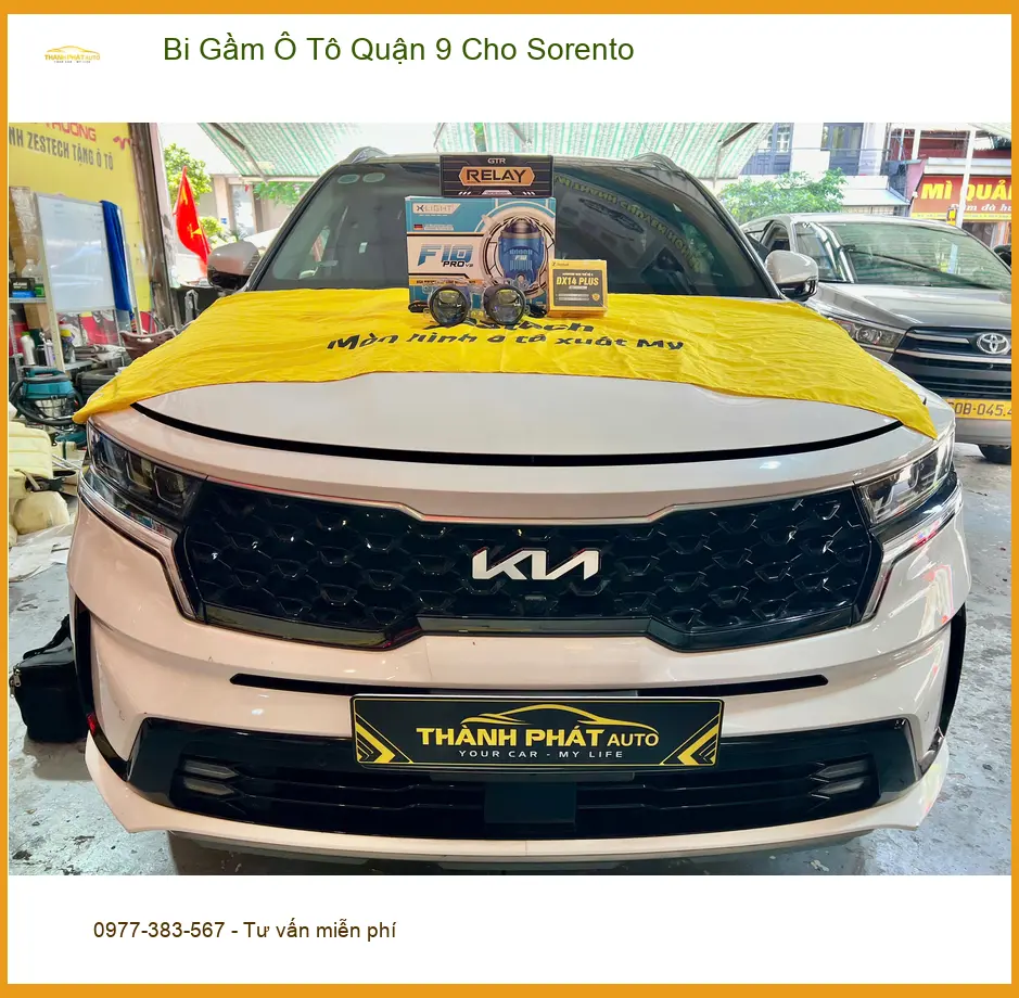 Anh Minh độ Bi Gầm Ô Tô cho Sorento ở Quận 9 vì đèn zin yếu, khó đi đêm