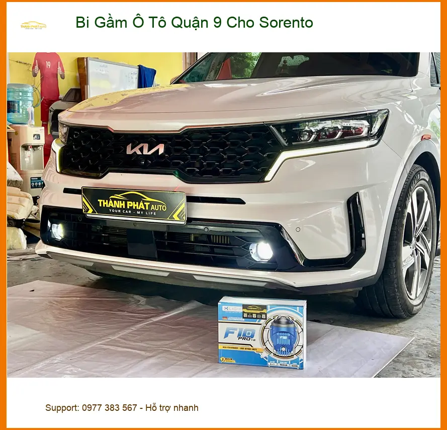 Anh Minh độ Bi Gầm Ô Tô cho Sorento ở Quận 9 vì đèn zin yếu, khó đi đêm ảnh thực tế 2