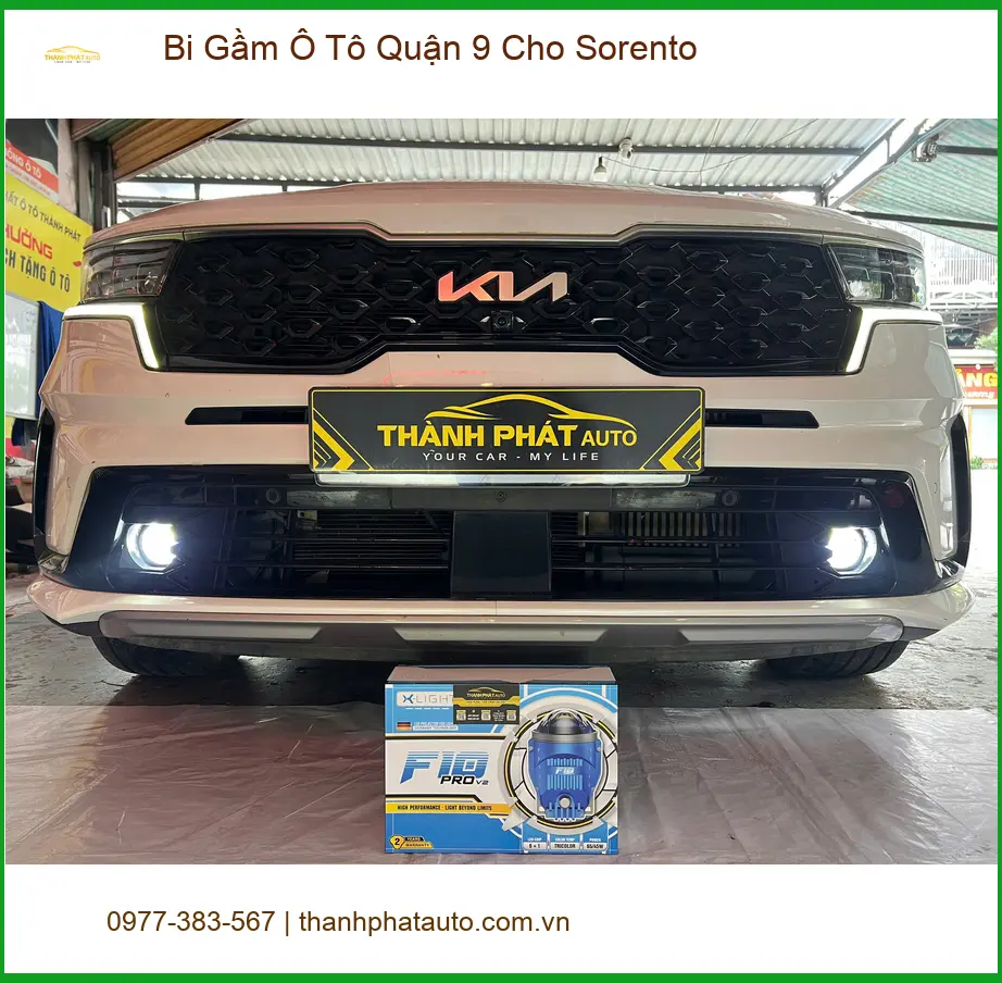 Anh Minh độ Bi Gầm Ô Tô cho Sorento ở Quận 9 vì đèn zin yếu, khó đi đêm ảnh thực tế 4