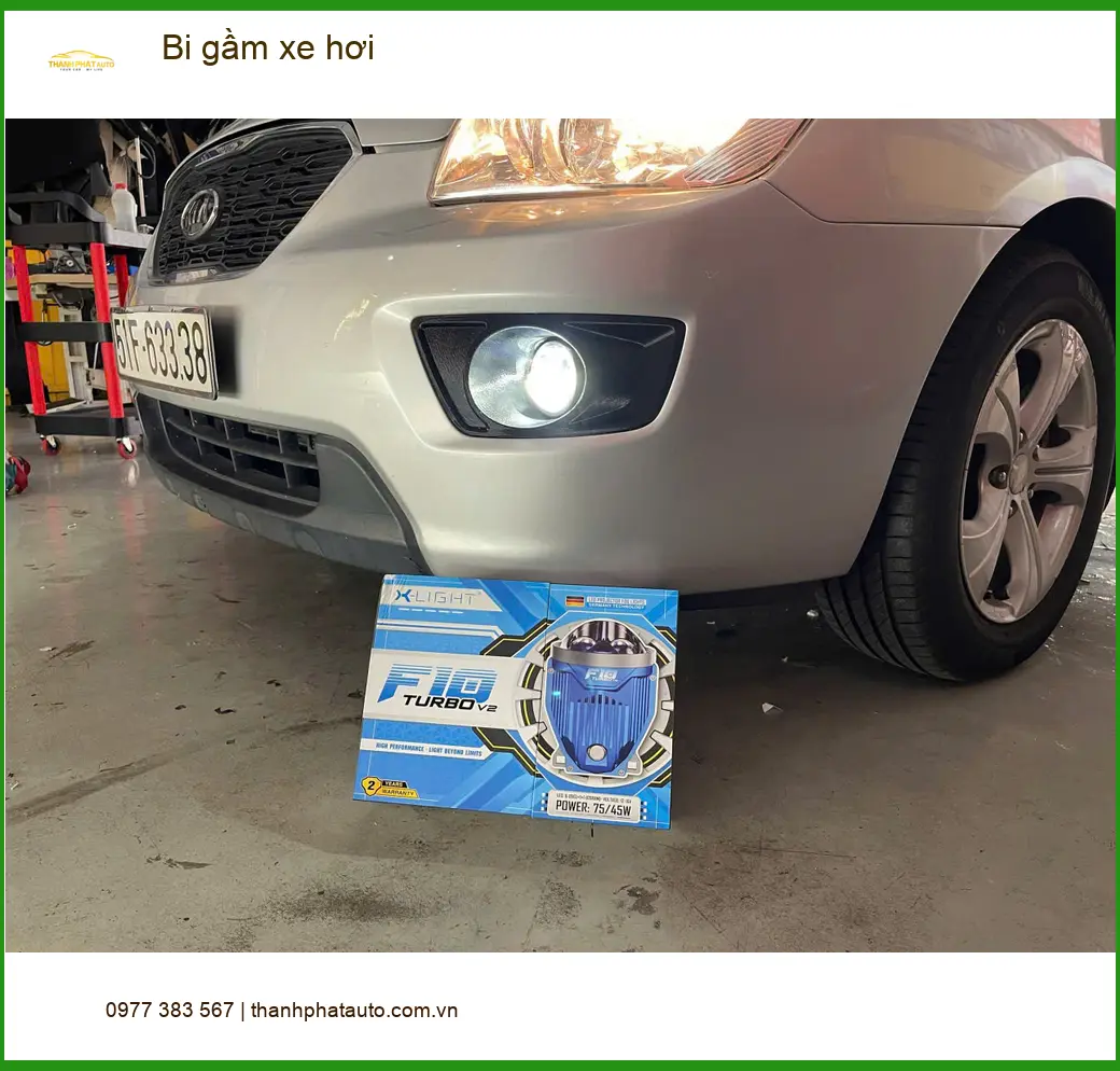 Anh Vỹ độ bi gầm xe hơi Hyundai Accent tại Quận Bình Tân để tăng sáng ảnh thực tế 2