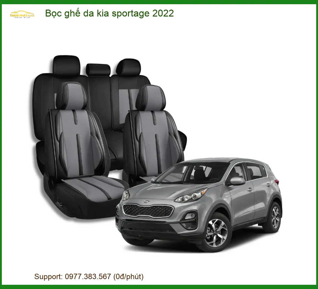 Bọc ghế da Kia Sportage 2022 - Trung Tâm Thi Công Bọc Ghế Da Chính Hãng TPHCM