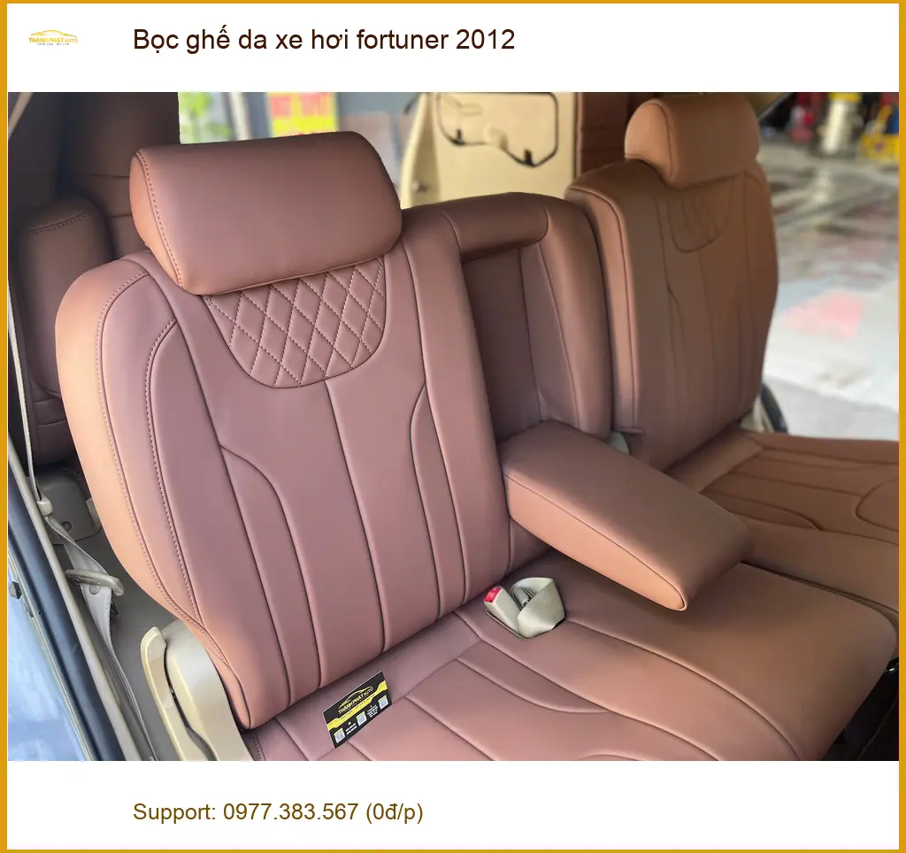 Anh Tùng bọc ghế da Toyota Fortuner 2012 tại Quận 4 để nâng tầm nội thất ảnh thực tế 2