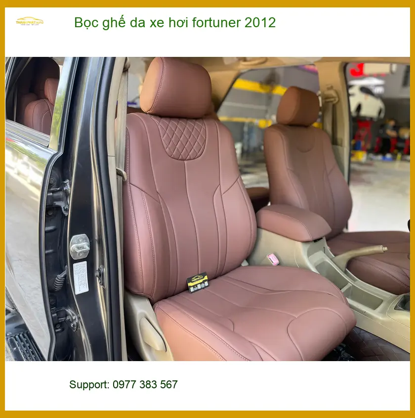 Anh Tùng bọc ghế da Toyota Fortuner 2012 tại Quận 4 để nâng tầm nội thất ảnh thực tế 4