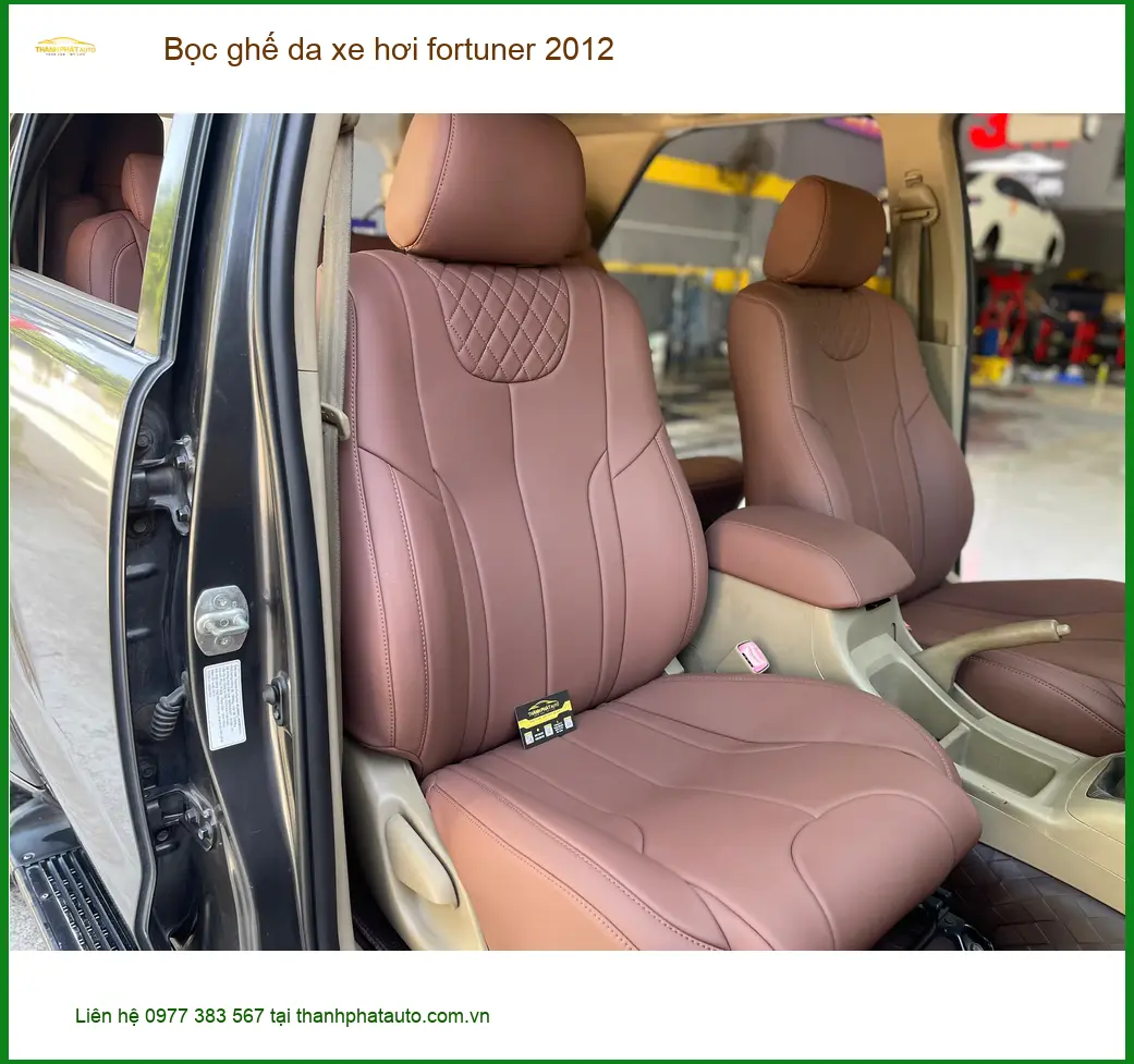 Anh Tùng bọc ghế da Toyota Fortuner 2012 tại Quận 4 để nâng tầm nội thất ảnh thực tế 5