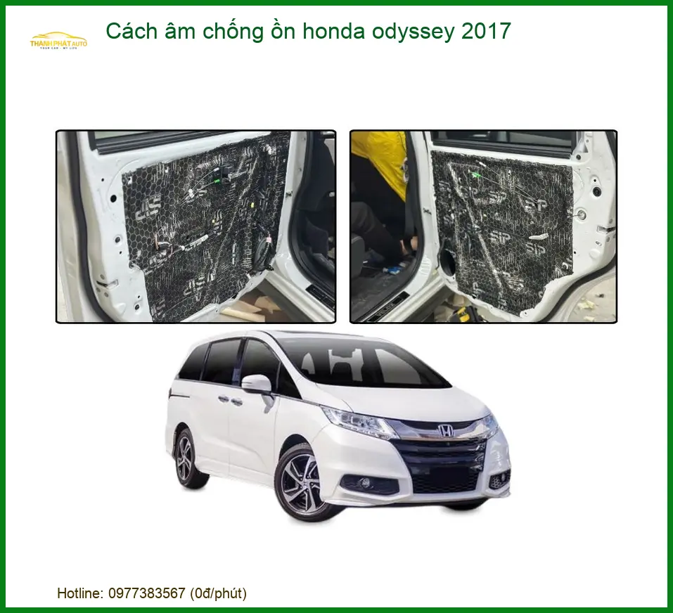 Cách Âm Chống Ồn Honda Odyssey 2017 - Địa Chỉ Lắp Đặt Chính Hãng TPHCM