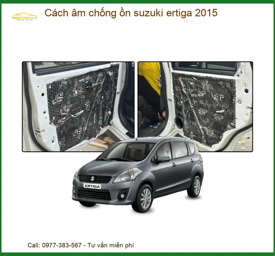 Cách Âm Chống Ồn Suzuki Ertiga 2015 - Trung Tâm Lắp Đặt Uy Tín TPHCM