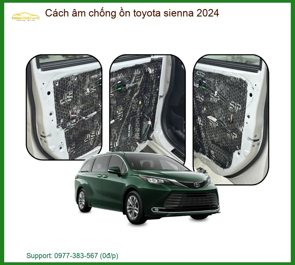 Cách âm chống ồn Toyota Sienna 2024 - Trung Tâm Lắp Đặt Chính Hãng TPHCM