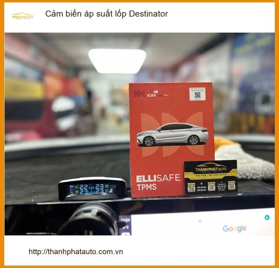 Chú Tùng lắp cảm biến áp suất lốp Destinator cho Honda CR-V tại Quận Gò Vấp