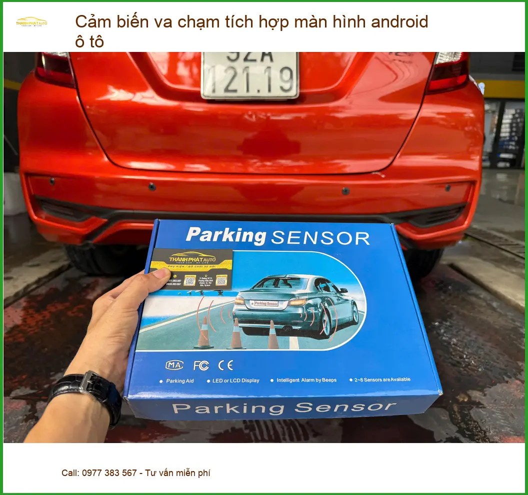 Anh Duy lắp cảm biến va chạm màn hình Android cho Hyundai Accent ở Quận 5